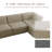 Berlare Boneless 4 - Piece Upholstered Compression Corduroy Modular Sectional Sofa Set with Removable Ottoman – Fully Compressed, No Assembly Required-956101290