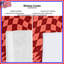 Red Wavy Checkered Window Curtains, Checkered Sheer & Blockout Curtains - 1 Panel-837023690-837023692