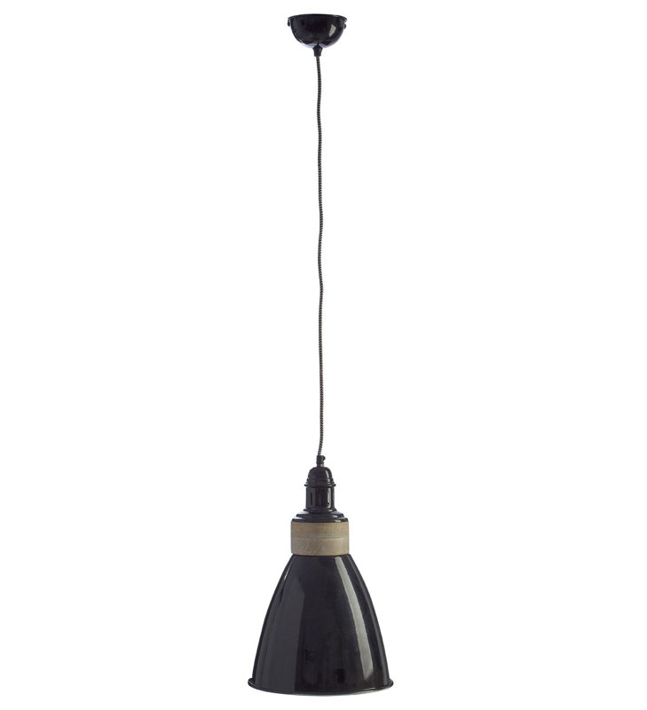 1 - Light Bell Pendant, Black