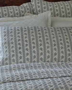 Floral Stripe Quilted Sham