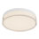 Quara 7-in Black dimmable LED Flush Mount