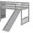 Stairway Twin Size Loft Bed With Slide-498668690