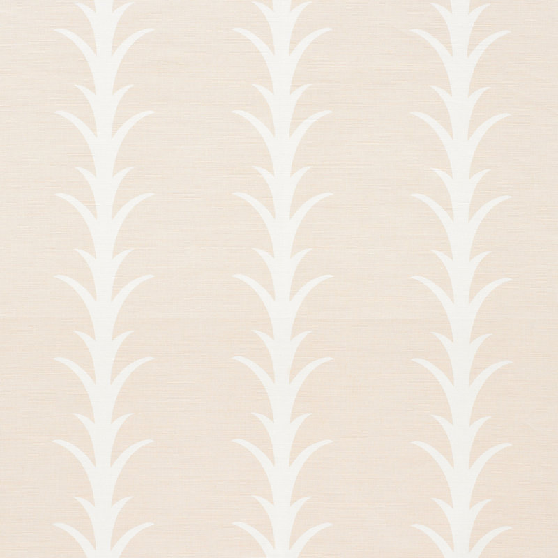 Schumacher x Celerie Kemble Acanthus Stripe Fabric, Blush