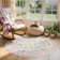 Kaldi Kaldi Oriental Botanical Floral Machine Washable Area Rug with Non-Slip Backing for Living Room, Dining Room, Bedroom