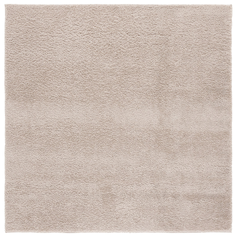 Caigan Penelope Shag Performance Solid Color Rug, Square 6'7"