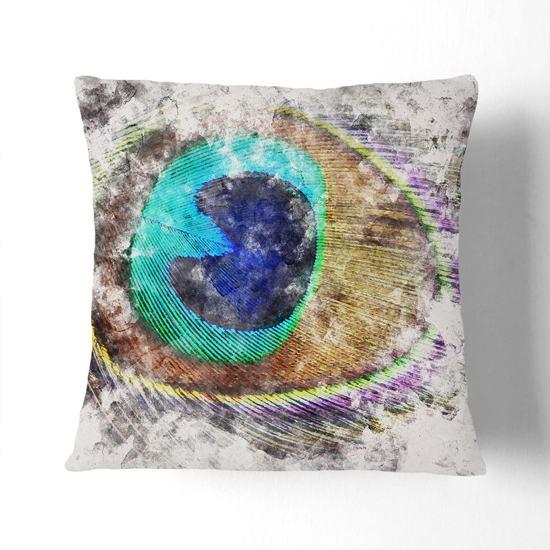 Square Cushion, Stone, 40cm H x 40cm W x 15cm D