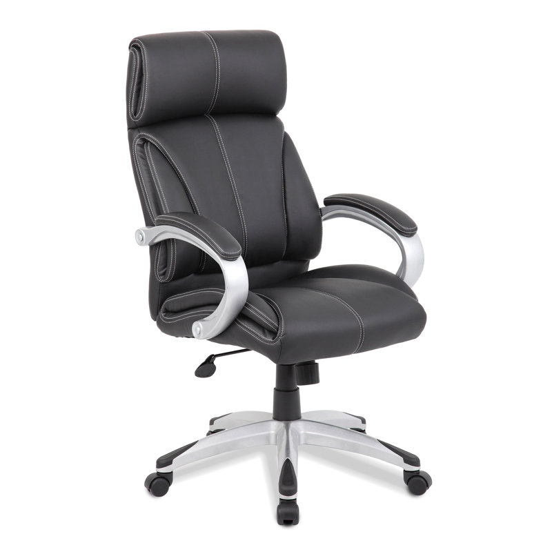 Genuine Leather Executive Chair with Headrest