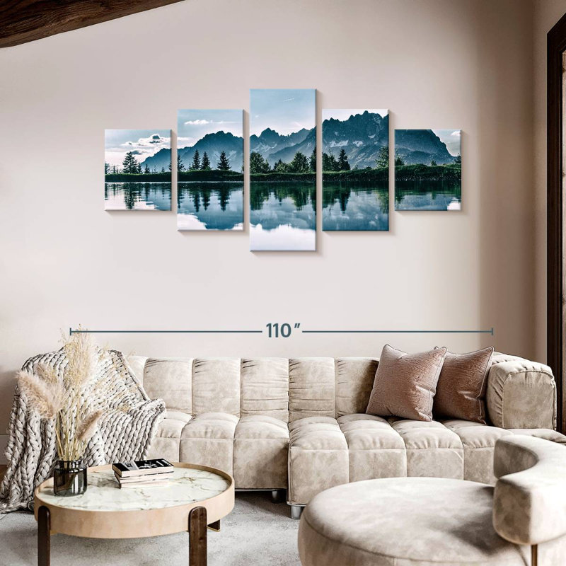 Ensemble de 5 pièces Daylight Mountain, H 42 po x l 92 po x P 1,25 po