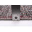 Tapis gris foncé en laine noué à la main de conception unique 9 pi 7 po x 12 pi 10 po New Age