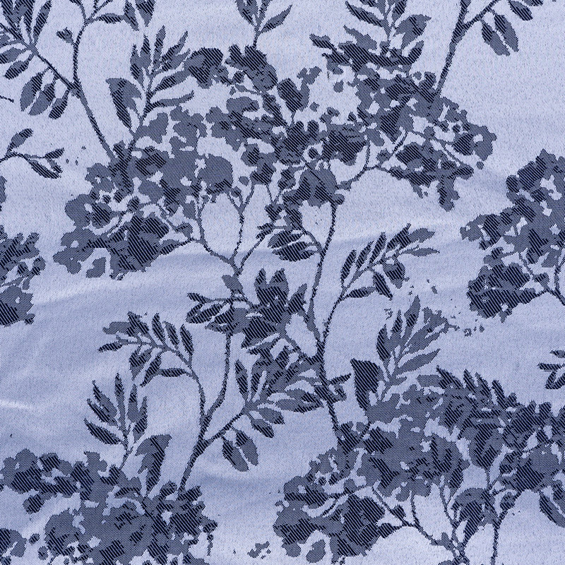 Oakville Floral Room Darkening Window Curtain, Blue