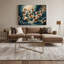 «Dogs Lowchen», art mural sur toile bleue-2003025826