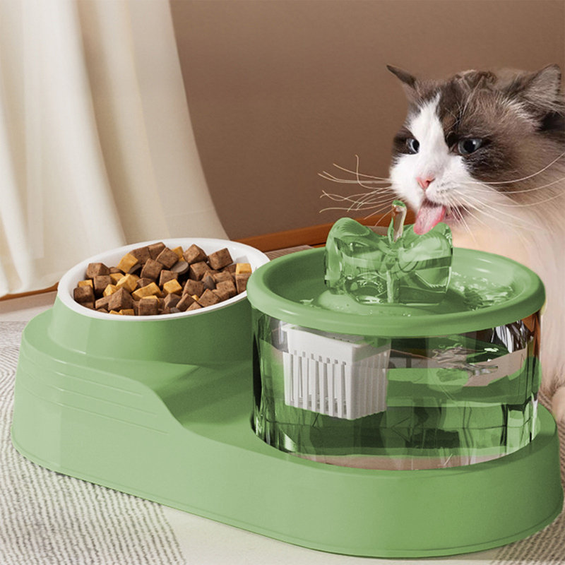 Distributeur d'eau à circulation automatique Cats Bowl, Vert
