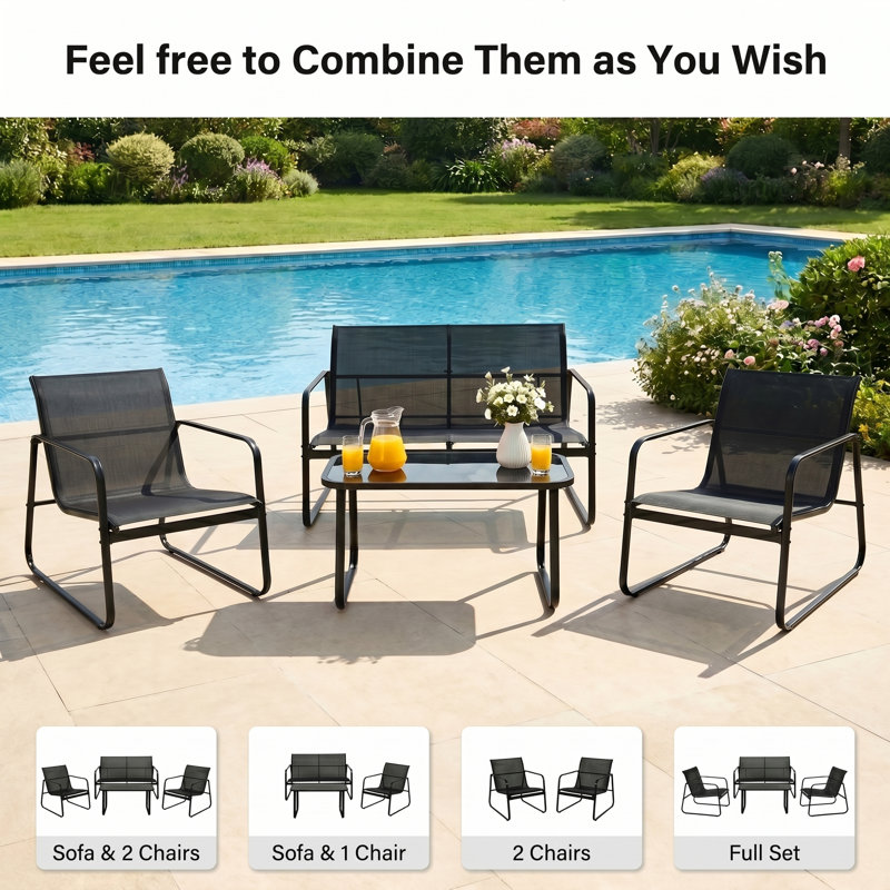 Garden Lounge Set with Table