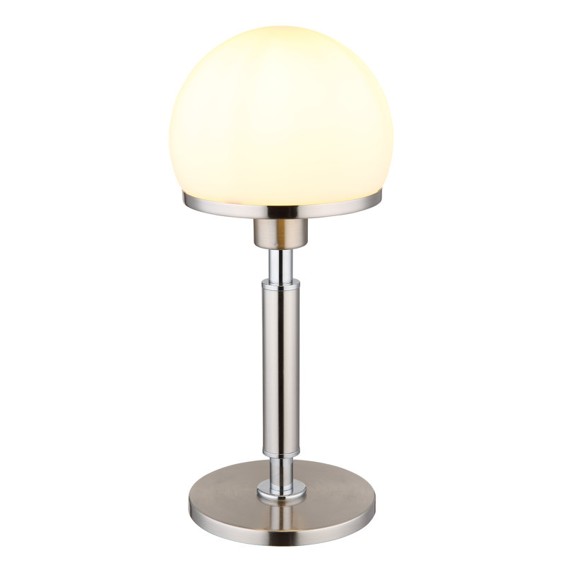 Baksi Metal Table Lamp, Black Base/Smoke Shade