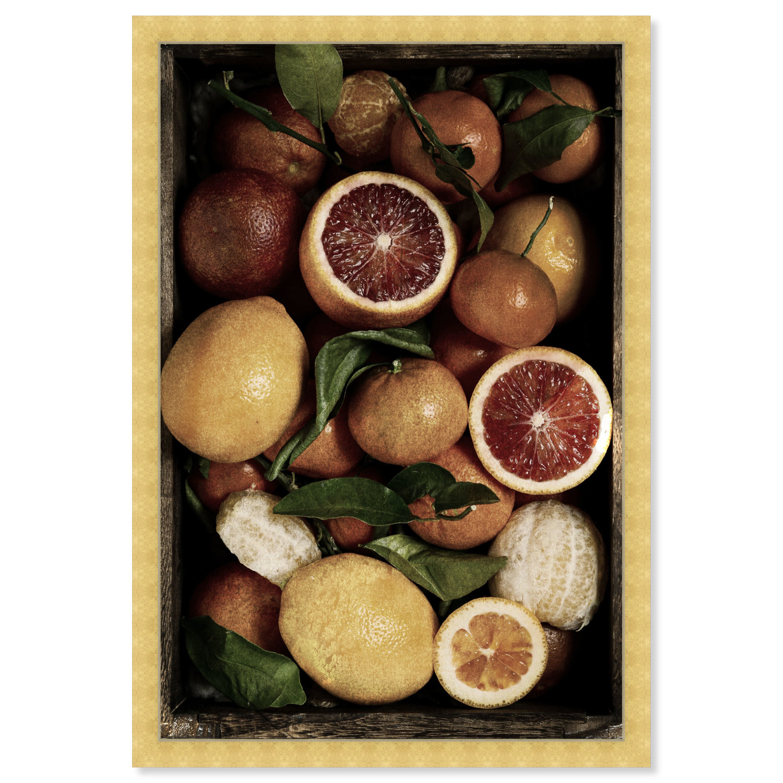 Fruit Still Life Canvas by Oliver Gal, Gold, 26" H x 18" W