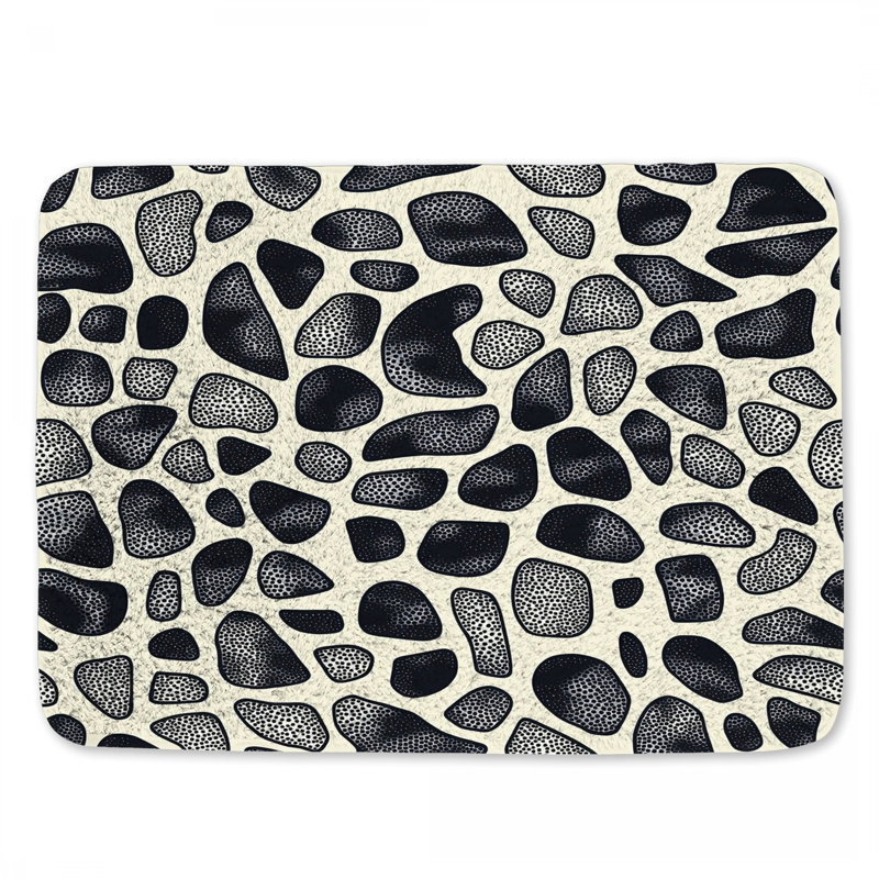 Tapis de bain en pierre, L 34 po x l 21 po