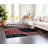 Stylish Area Rug, 5.2 x 7.5 Feet, 60% Cotton / 40% Polyester | Non-Slip Cotton Underside, Machine Woven, Digital Print | Total Thickness: 0.3 Inches | Washable at 30°C, Perfect for Living Room & Bedroom Decor-936531625