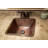 17" Large Square Hammered Copper Bar/Prep Sink