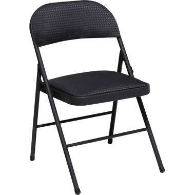 Cosco Black Padded Fabric Folding Chair