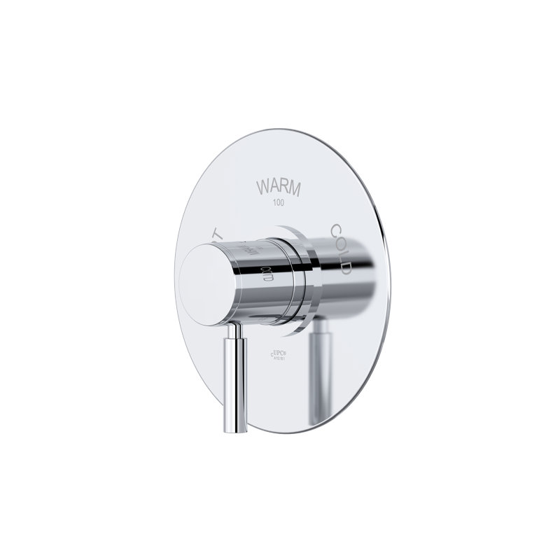 Riu 3/4" Thermostatic Trim without Volume Control, Chrome