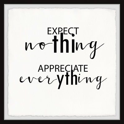 " Expect Nothing " by Marmont Hill