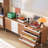 Retro style high footed TV stand-108470508