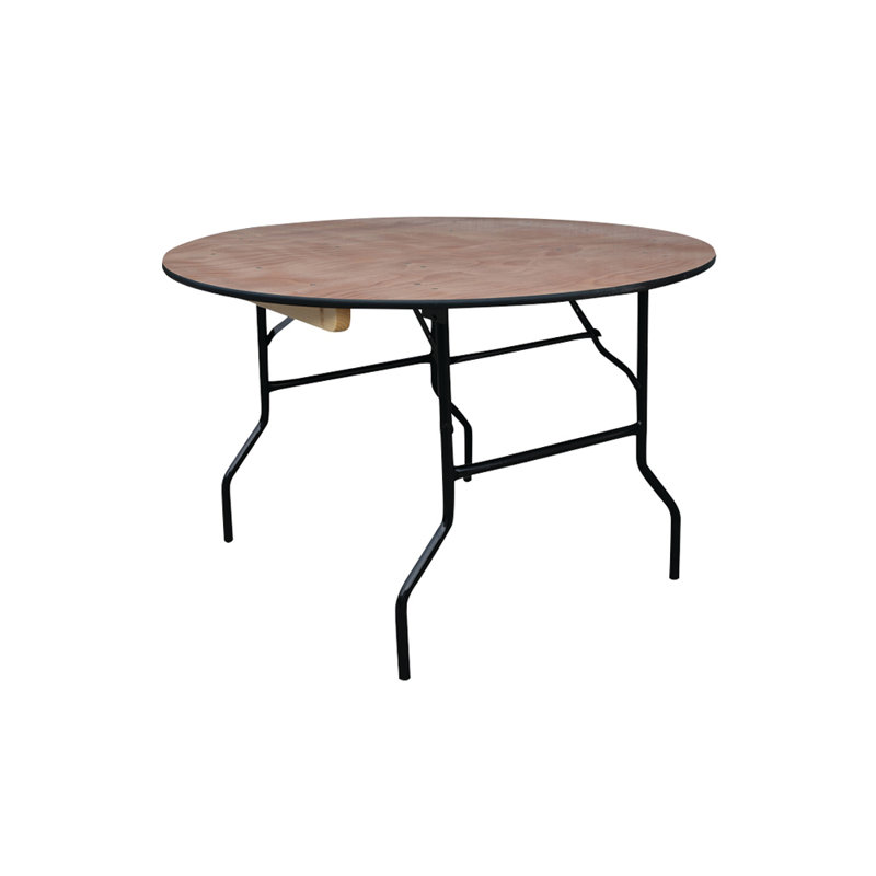 Round Metal Base Dining Table, H76 x L152 x W152cm