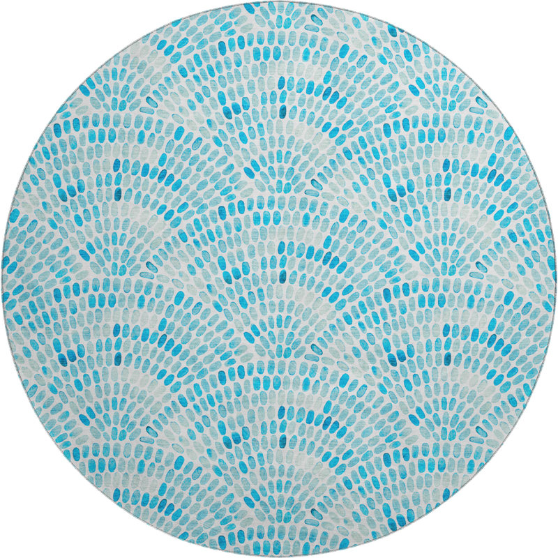  Premium Machine Washable Cerrito AMF186 Rug, Round 8'