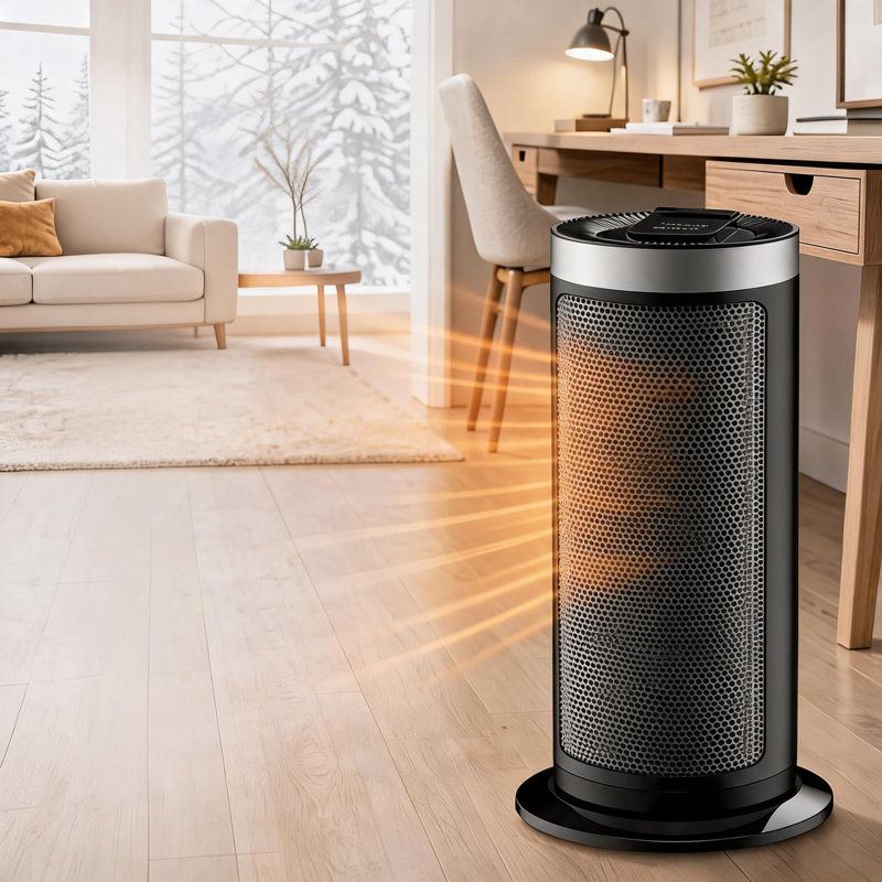 DEXSO 5188 BTU Electric Compact Space Heater, Argent