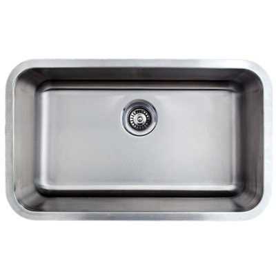 Craftsmen Series 29.875'' L Single Bowl Stainless Steel Kitchen Sink
