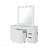 White Vanity Set With Stool-1122244739