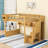 Wooden Loft Bed With Staircase, Wardrobe And Storage Shelves-1626897583
