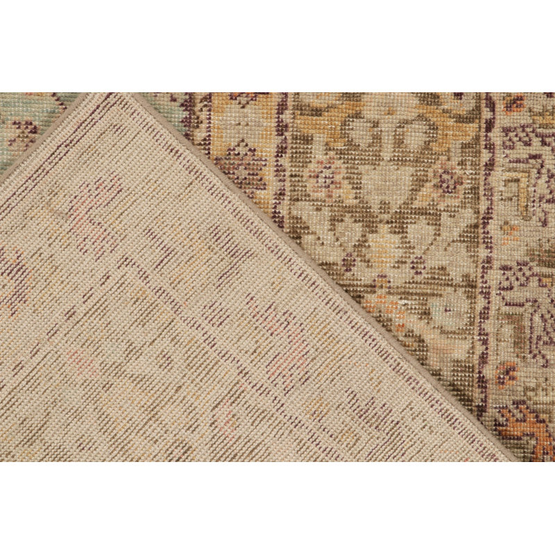Distressed Homage Wool Floral Area Rug, Rectangle 15' x 24'