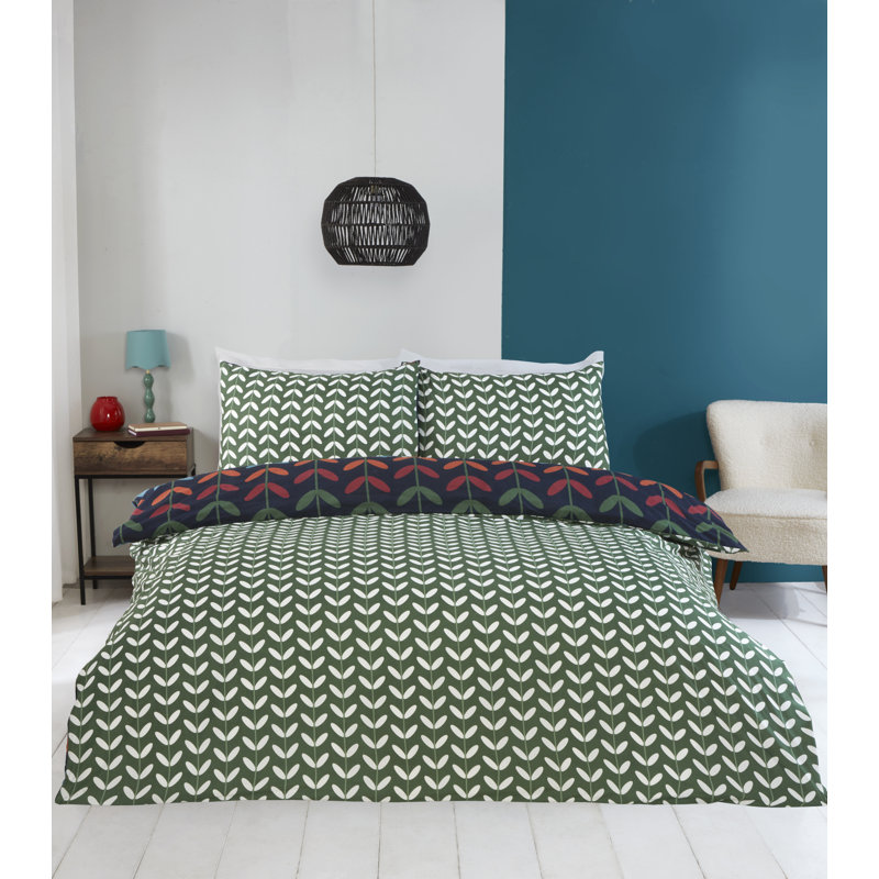 Jules Polyester Floral Duvet Cover Set