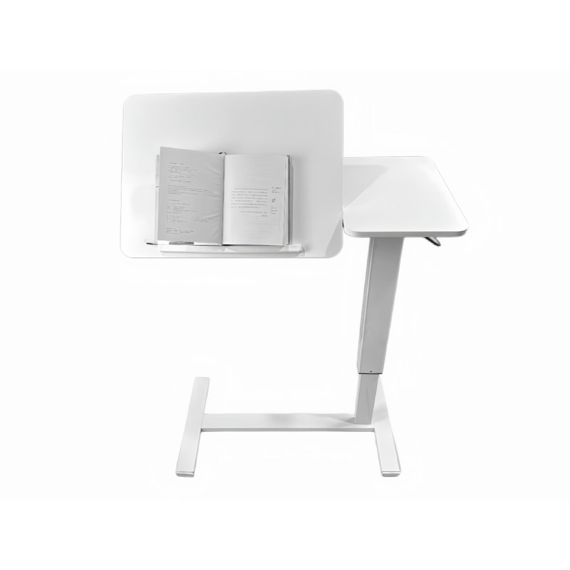 Bedside Table,Folding Overbed Bedside Desk Mobile Rolling Laptop Stand Tilting Overbed Table With Wheels Height Adjustable Tray Table For Laptop Bed Sofa Side Table