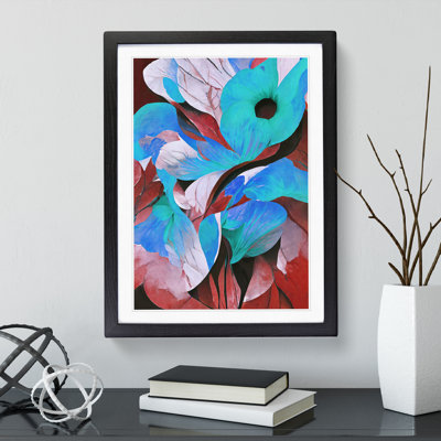 Flowing Abstract Floral No.4 - Single Picture Frame Painting