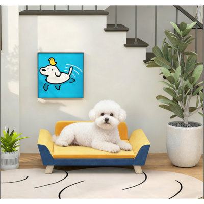 Canapé-lit confortable pour chien avec coussin doux lavable pour les petits animaux de compagnie
