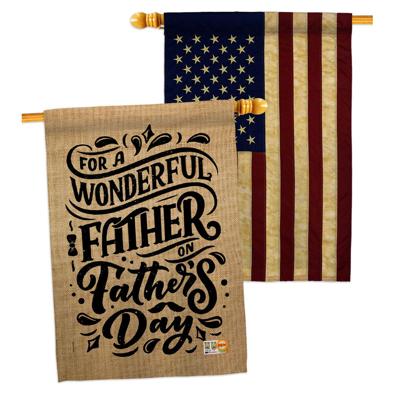 Drapeau de maison en polyester 2 côtés 40 x 28 po