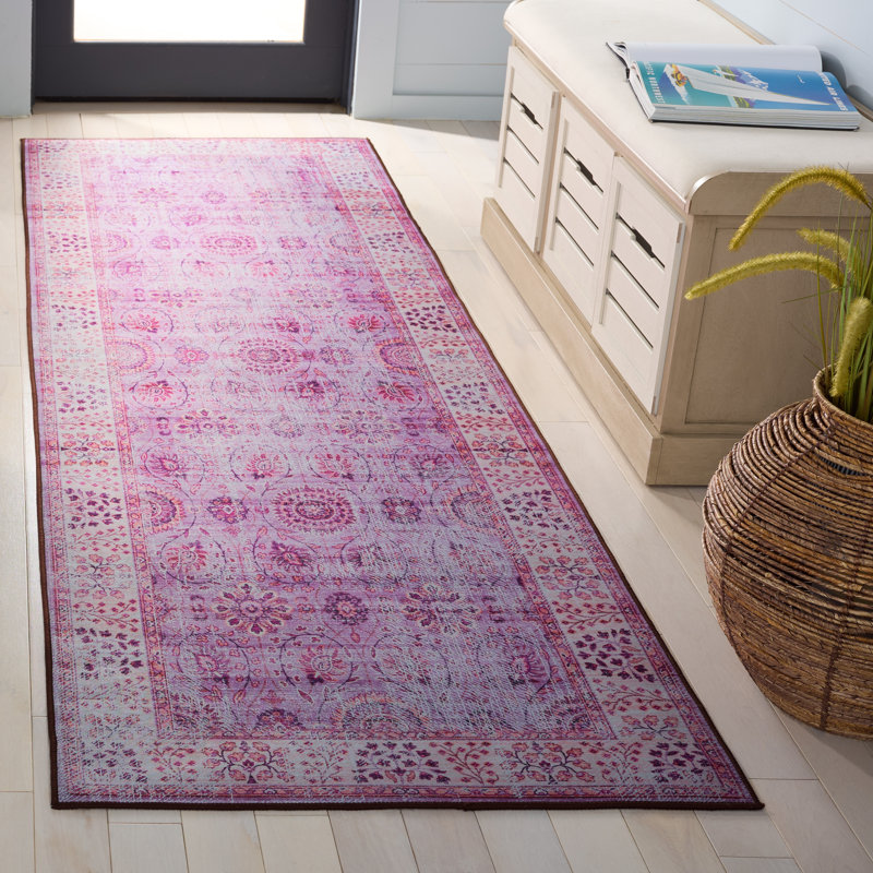 Tapis oriental performant lavable à la machine Tucson 204 M / W S / R, Tapis de couloir 2 pi 6 po x 8 pi