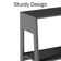 Arjet 5-Tier Ladder Bookshelf - Freestanding Wooden Bookcase Frame with Leaning Look - Shelves