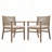 Outdoor Patio Acacia Wood Patio Armchair with Rope Design-1986537534