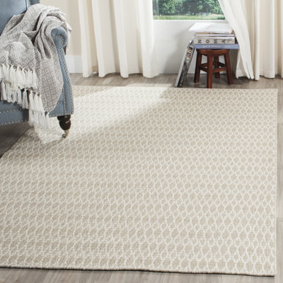 Aniwa Geometric Flatweave Wool and Cotton Area Rug