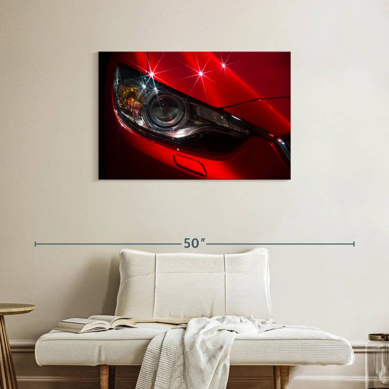 Mehar Shiny Car Headlights, 24" H x 36" W