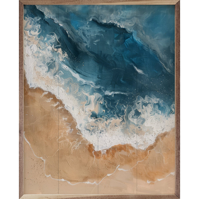 «Foamy Beach II» par Petals Prints Design, 10" H x 8" W