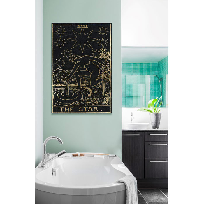 Impression d'art graphique«the star tarot» sur toile, 36" H x 24" L x 1,5" D