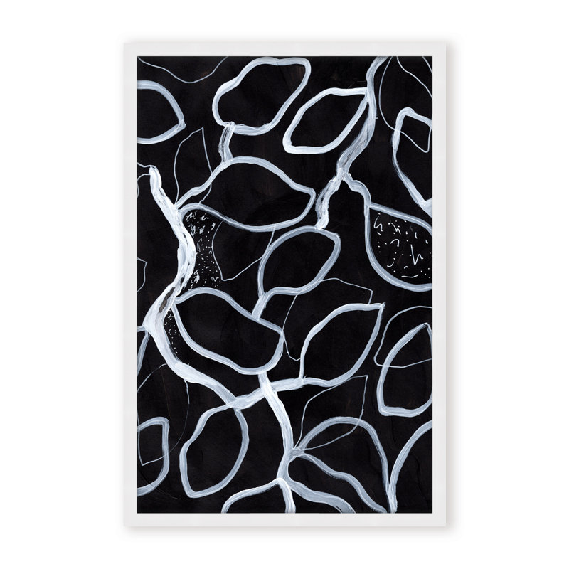 Abstract Tangled by  - Picture Frame Graphic Art on Paper, 48" H x 32" W x 1.125" D, Framed Print, Brown