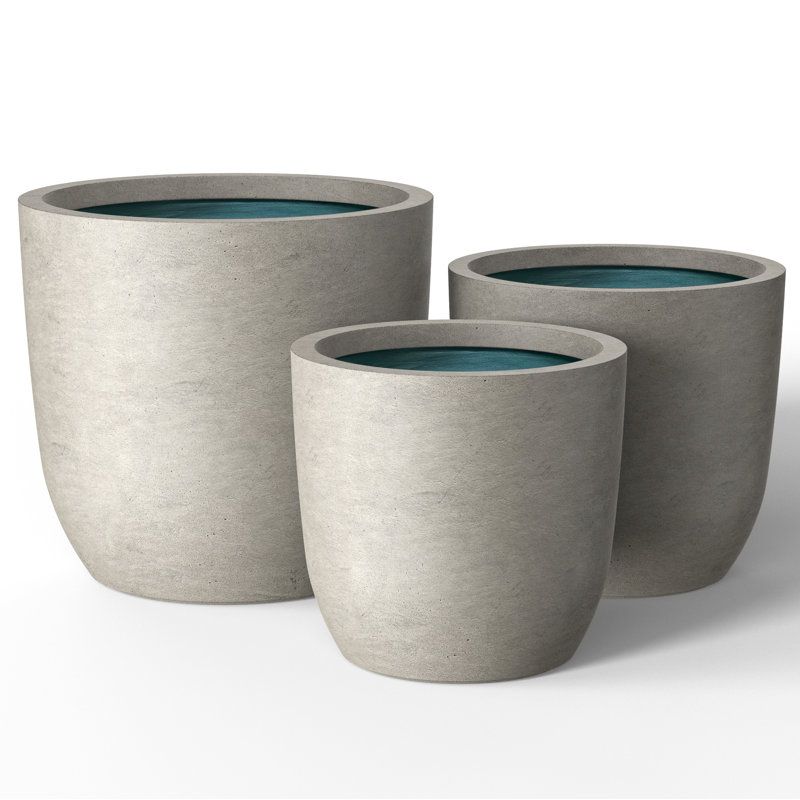 Keyondria Handmade Pot Planter, Light Gray