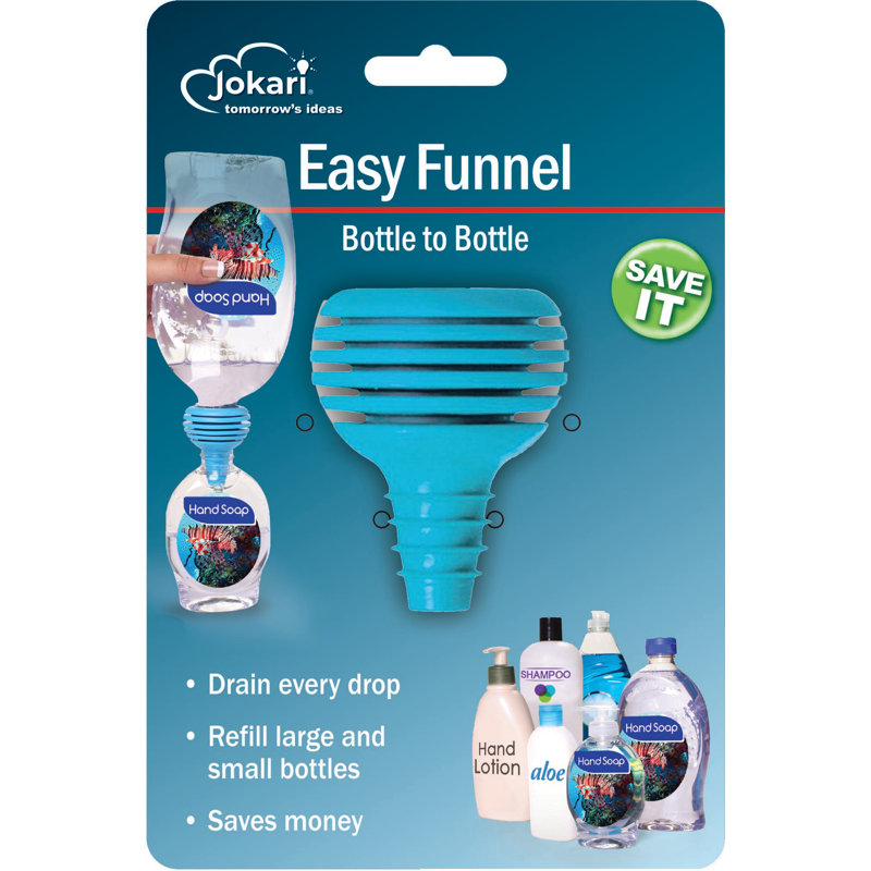 Jokari 4-Pieces Plastic Funnel Set