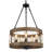 Gatlin 5 - Light 18'' W Statement Drum Dining Room Chandelier with Wood Accents