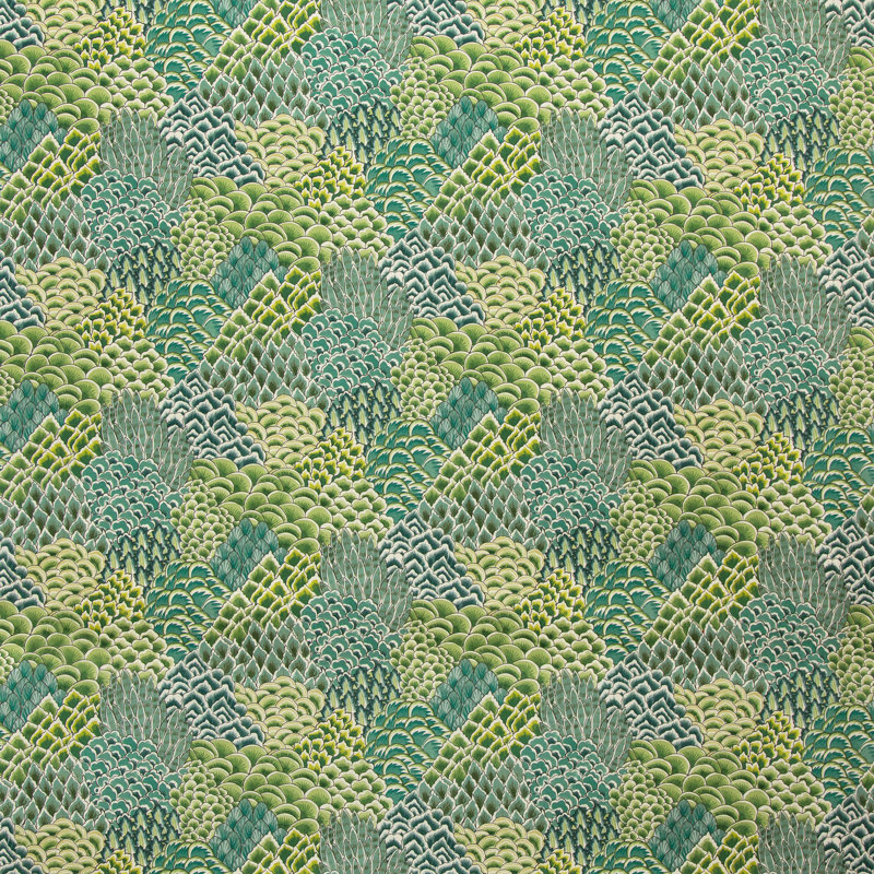 Grand Bazaar Katibi 100% Cotton Fabric, Leaf